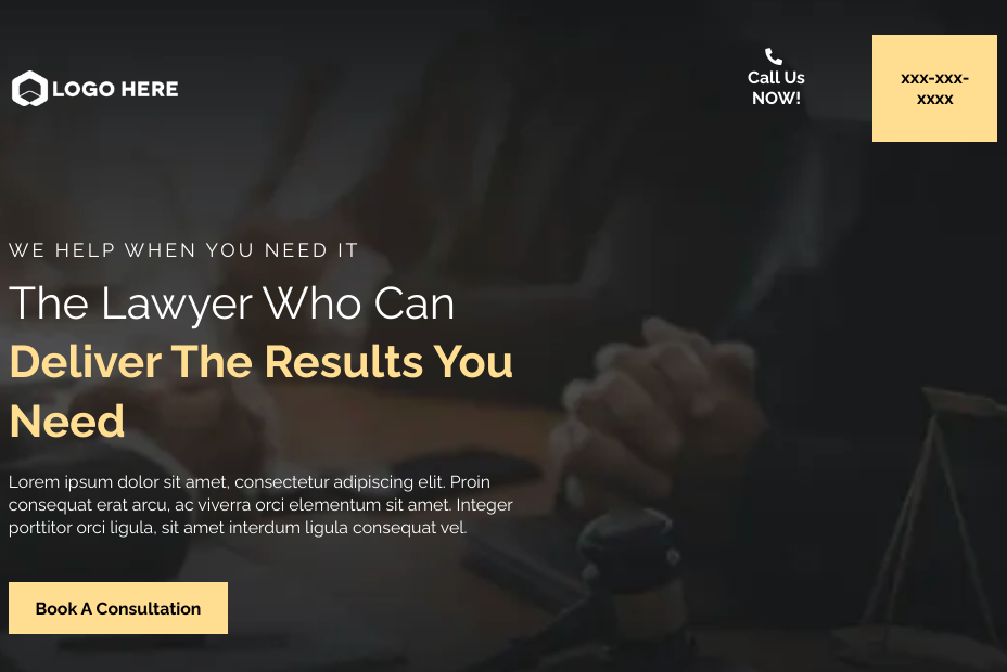 gohighlevel lawyer consultation funnel template