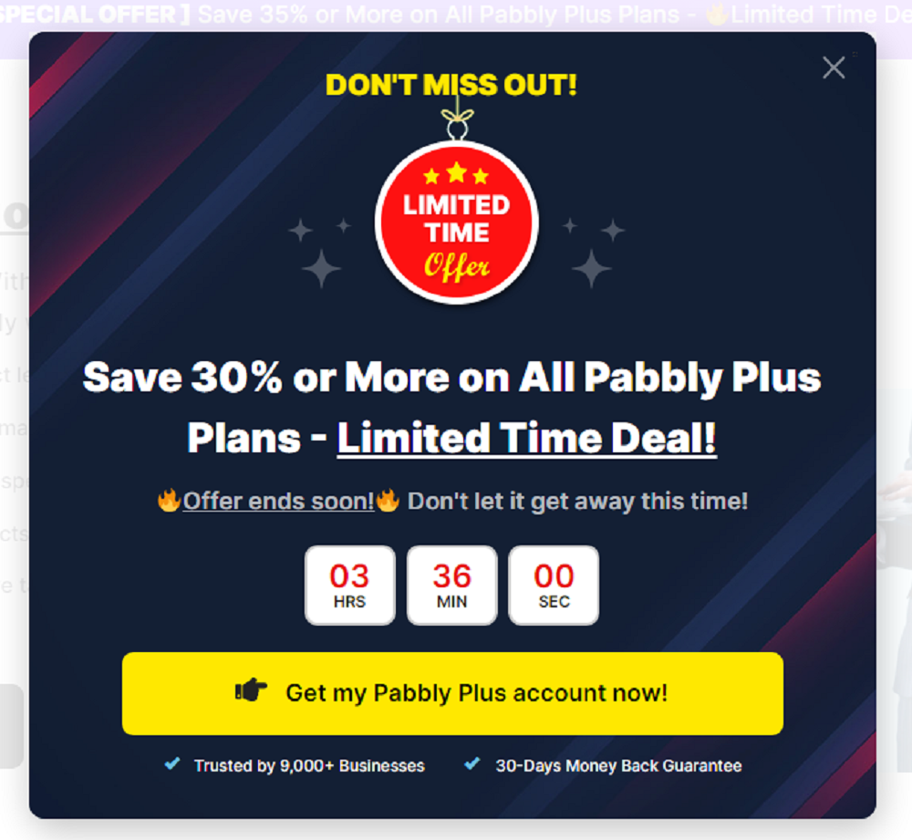 Pabbly Annual Discount