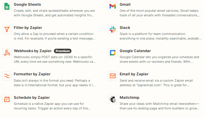 zapier integrations