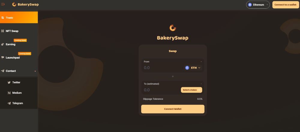 BakerySwap_Homepage BakerySwap Homepage