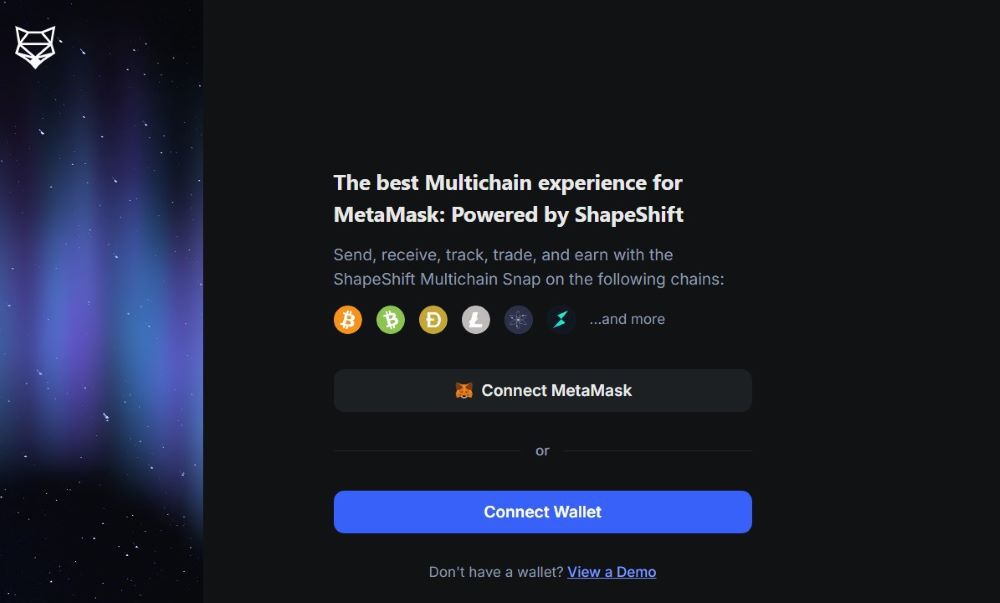 Shapeshift sign up