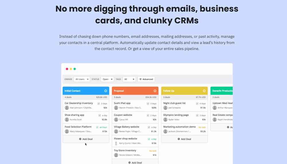 activecampaign crm