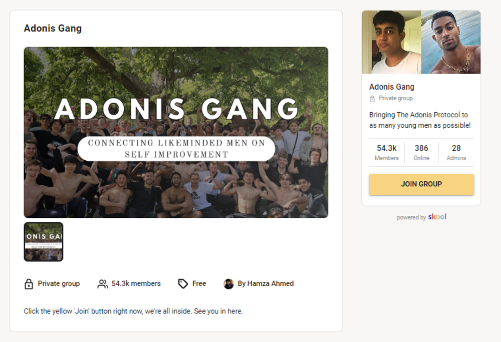 adonis gang community