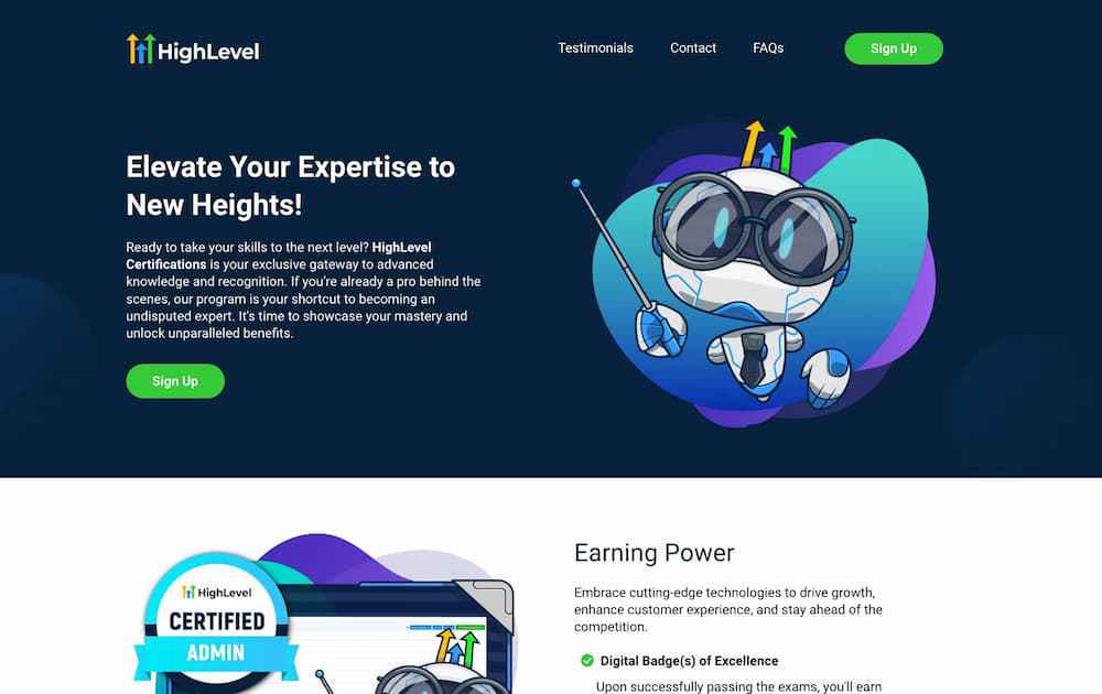 highlevel certifications program home