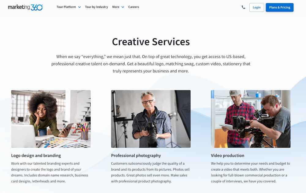 marketing 360 creative services