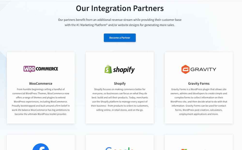 marketing 360 integration partners