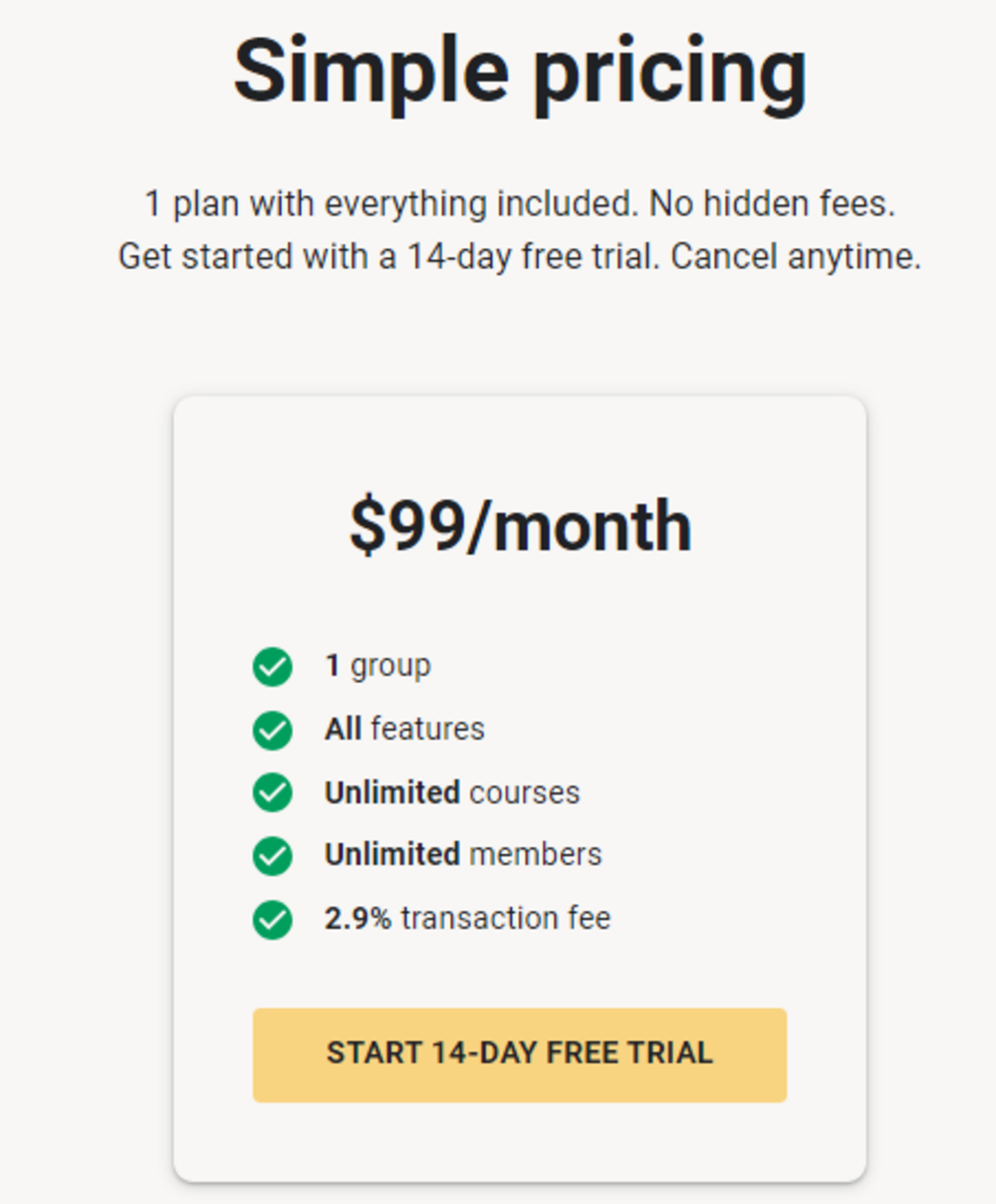 skool pricing