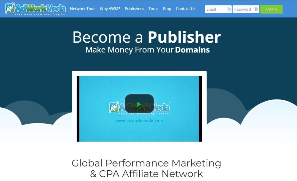 AdWork Media_Homepage AdWork Media Homepage