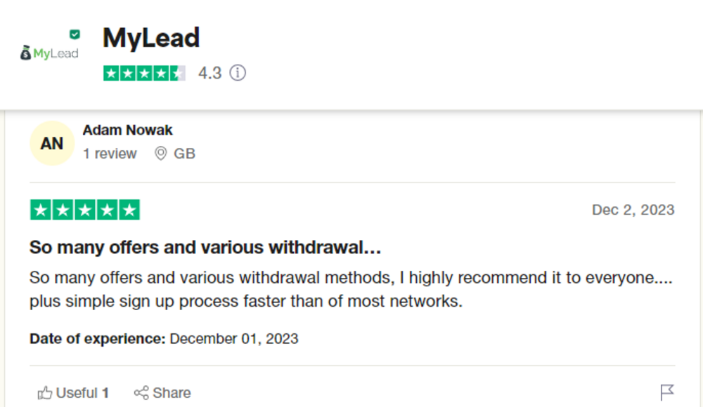 trustpilot_review_of_mylead trustpilot review of mylead