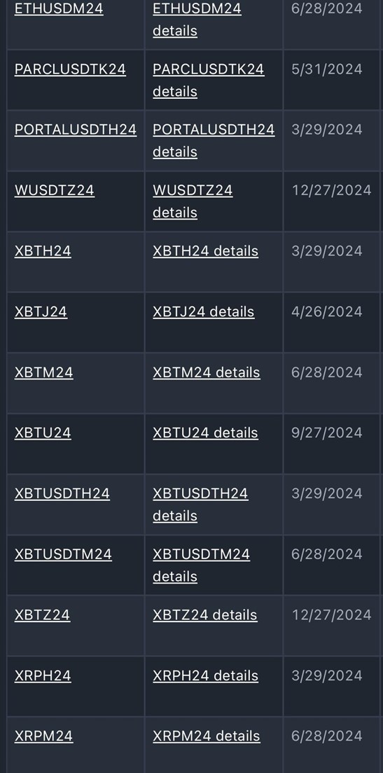 BitMEX live features BitMEX live features