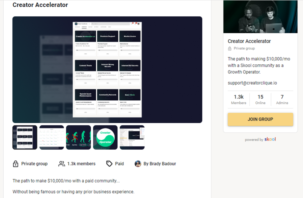 creator accelerator skool_community