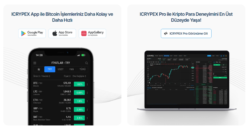 Icrypex Mobile App